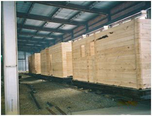 производство деревянных стен дома