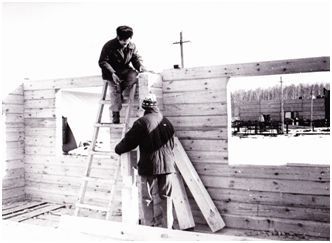 производство деревянных стен дома