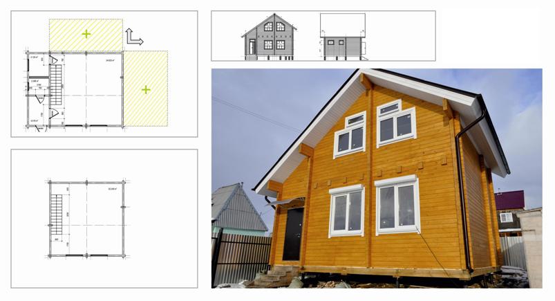 дом из клееного бруса