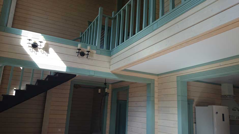 деревянный интерьер