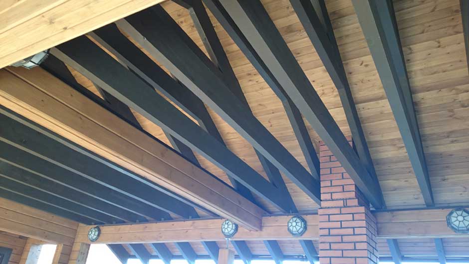 деревянный интерьер