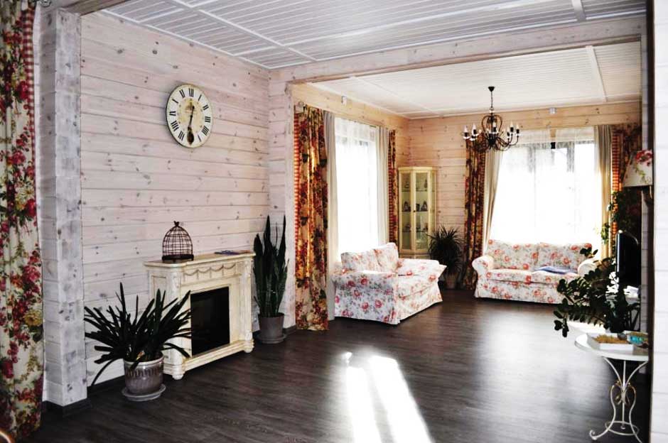 деревянный интерьер